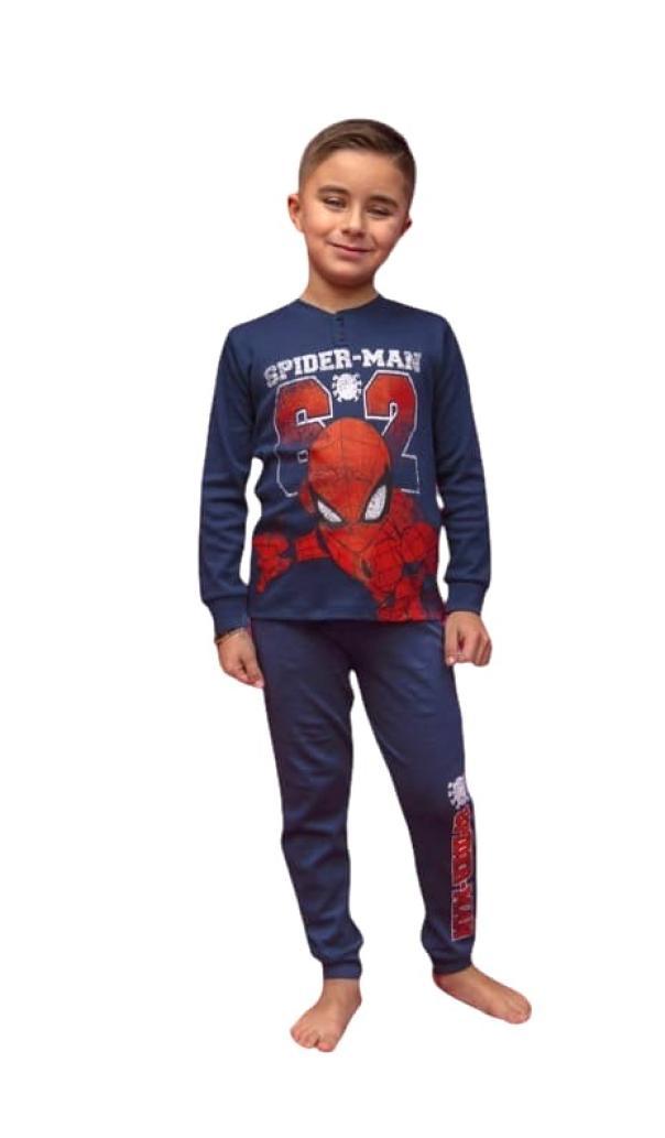 Pigiama bambino in cotone felpato Spiderman