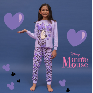 Pigiama bambino in cotone felpato minnie