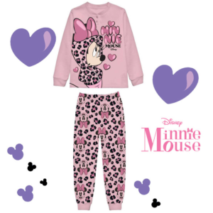 Pigiama bambino in cotone felpato minnie