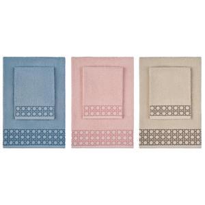 Set asciugamani 3+3  ricami