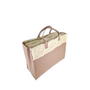 Borsa con plaid 200x220cm avorio