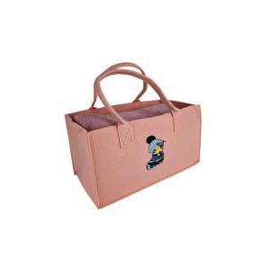 Borsa con plaid matrimoniale rosa
