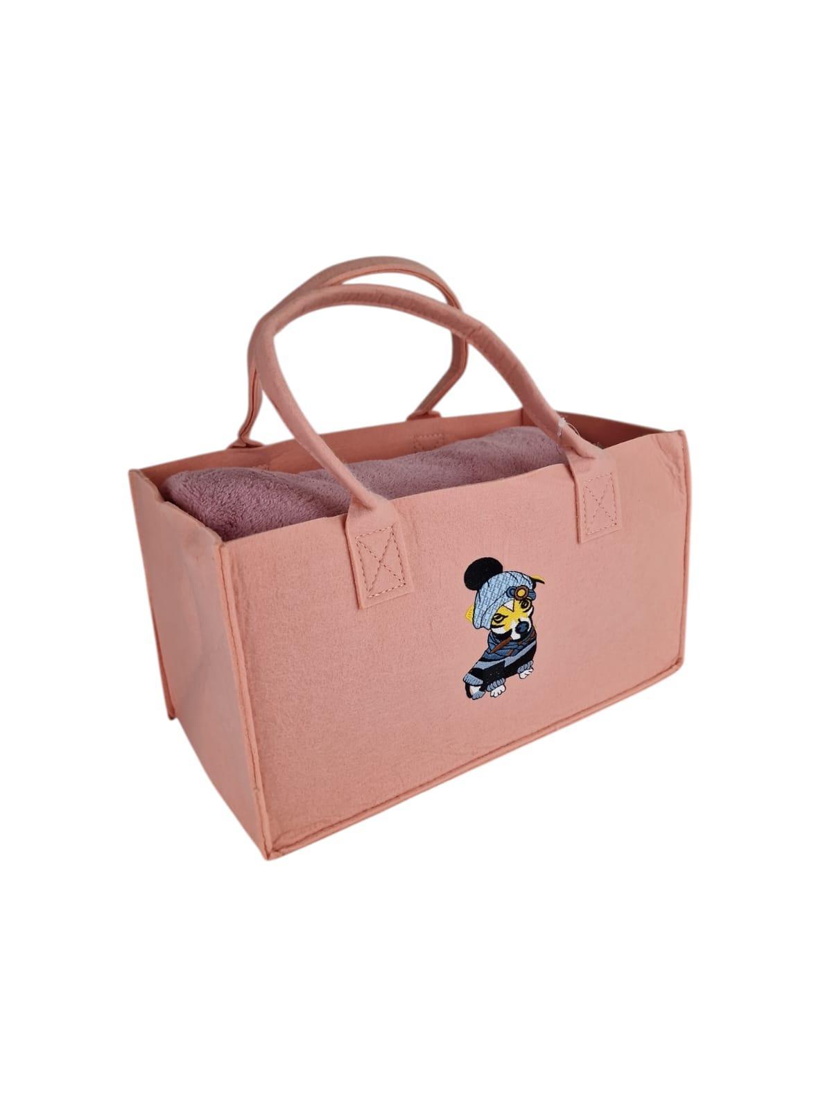 Borsa con Plaid matrimoniale rosa