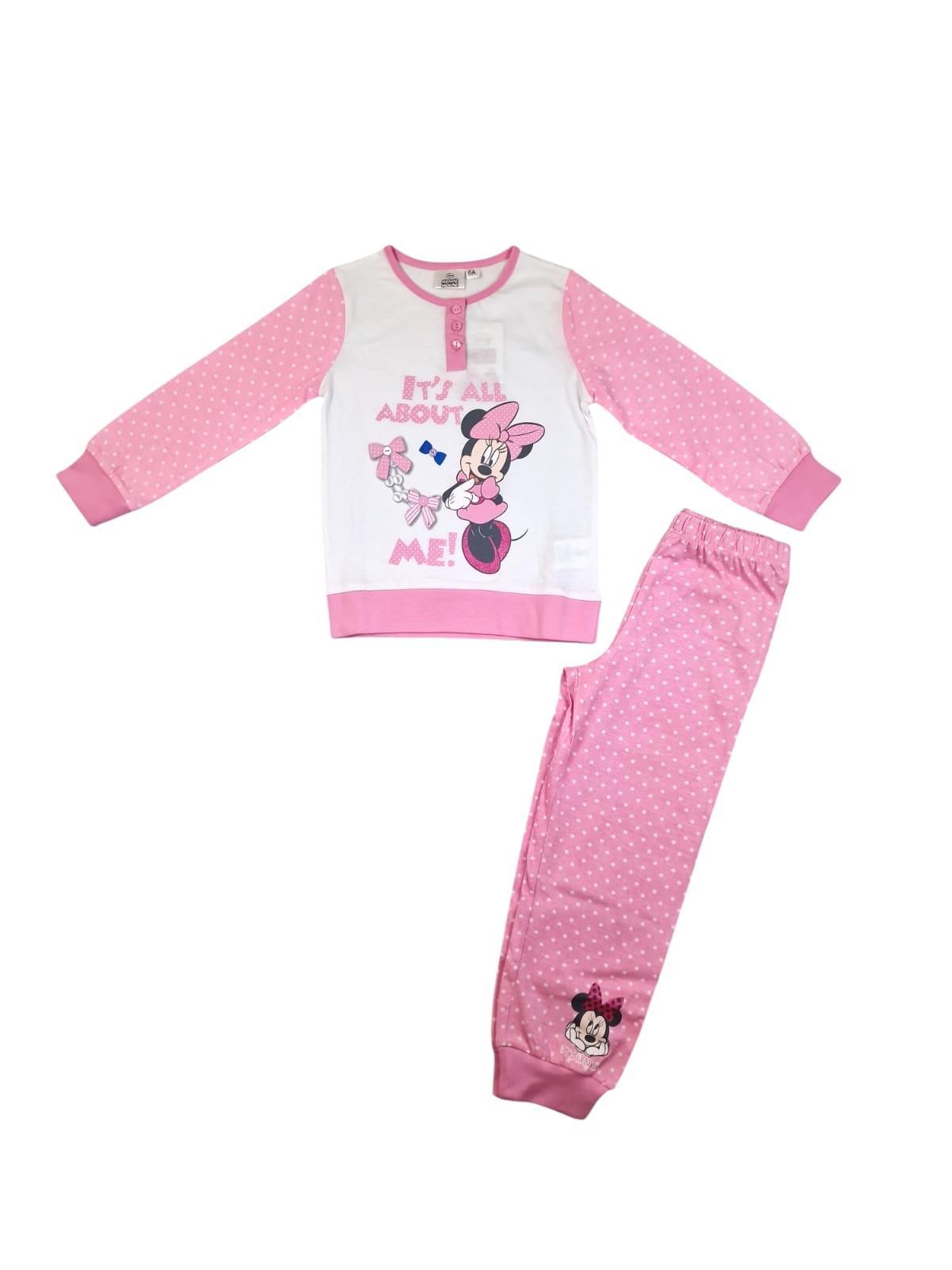 Pigiama cotone jersey bambina Minnie Disney