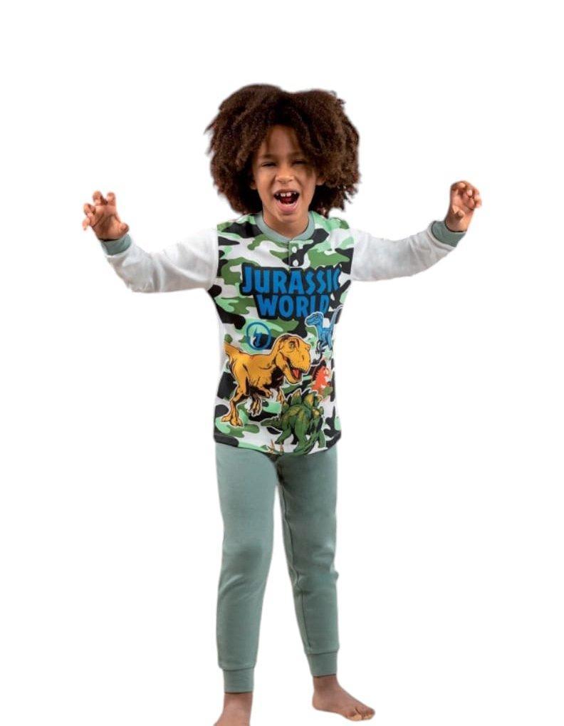 Pigiama in cotone interlock Jurassic Park bambino