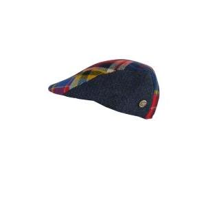 Cappello piatto coppola basco uomo patchwork madras