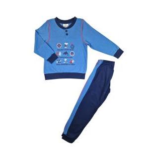 Pigiama cotone jersey bambino marinaio