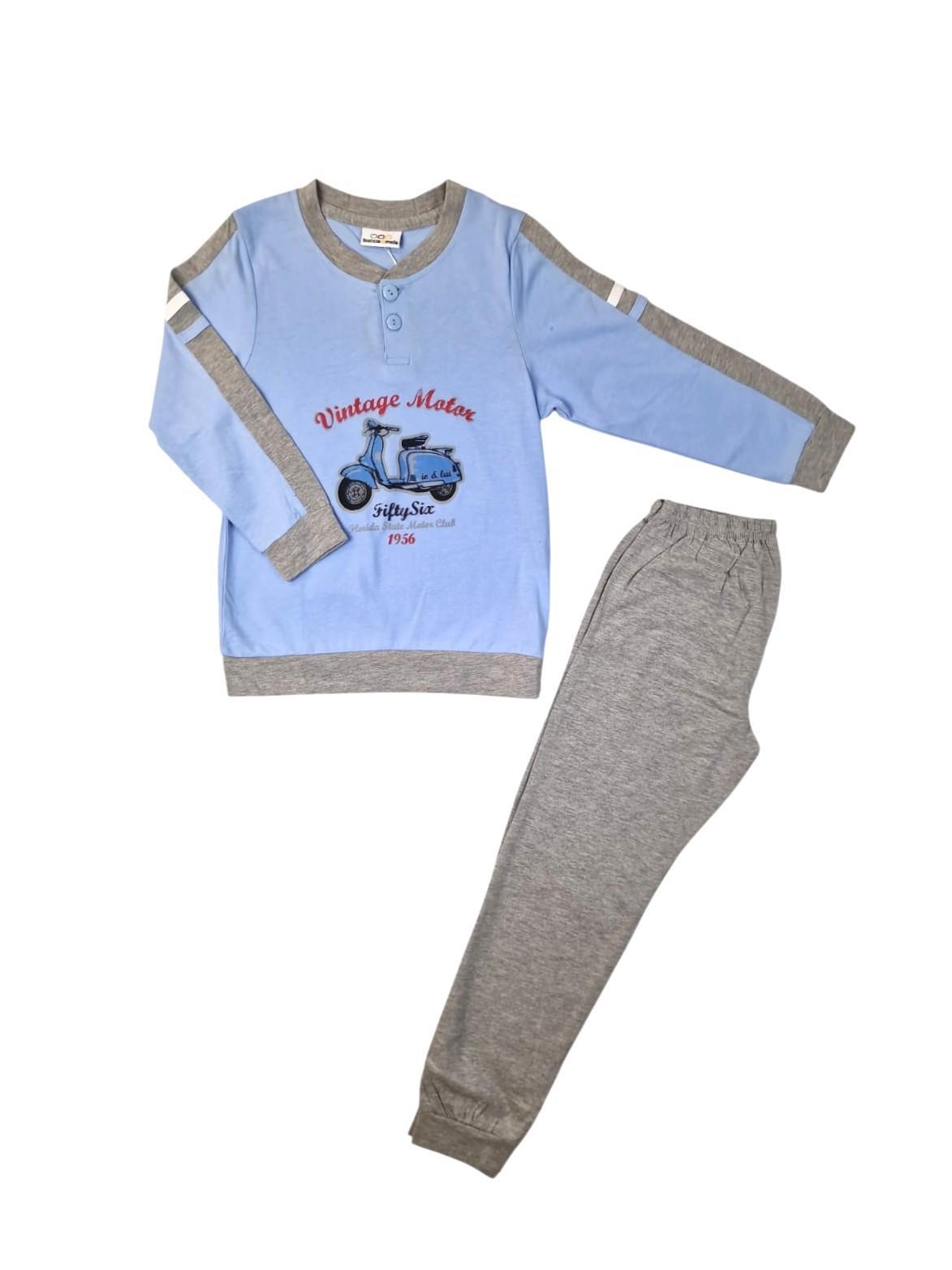 Pigiama cotone jersey bambino Vespa Buccia di Mela