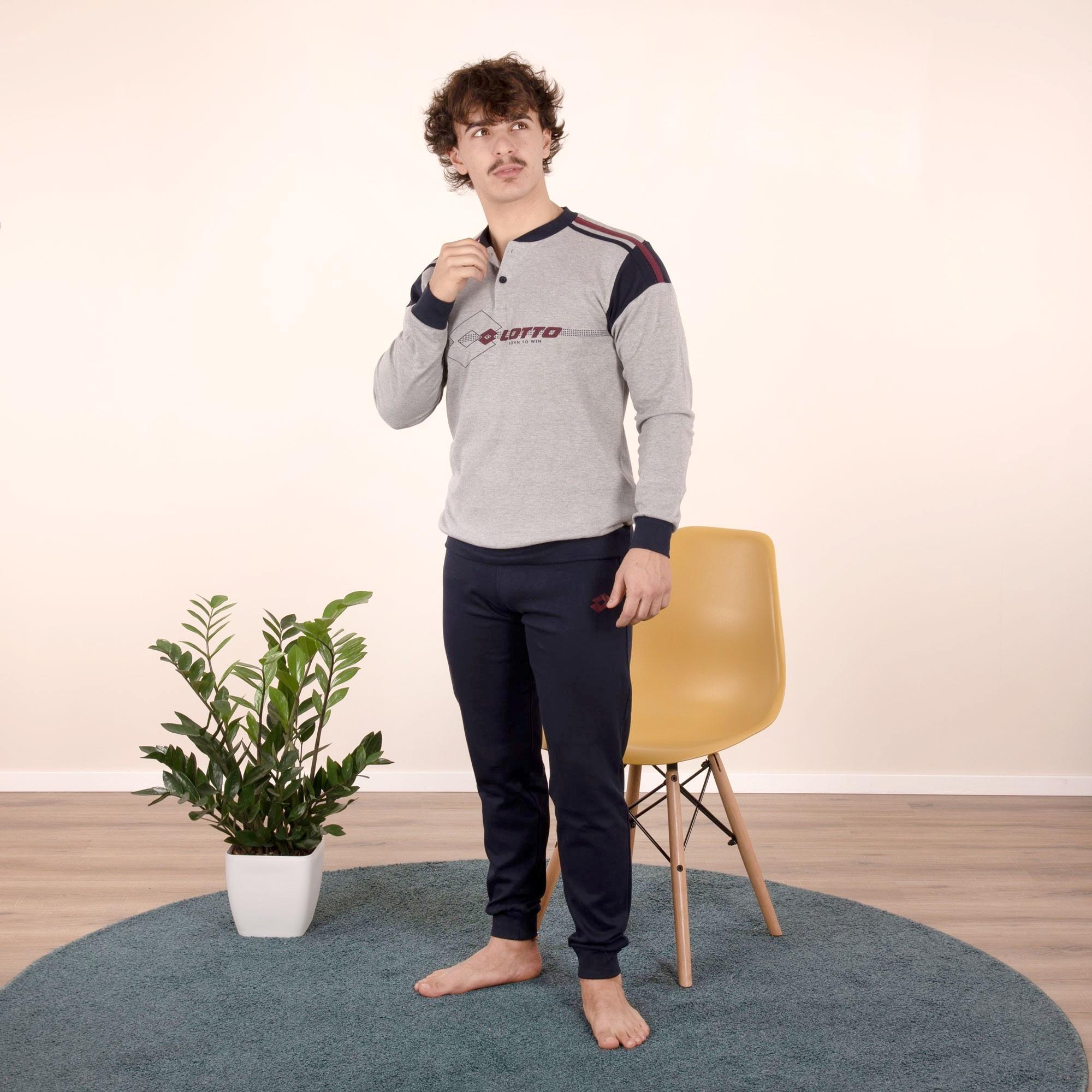 Pigiama caldo cotone uomo Lotto Homewear