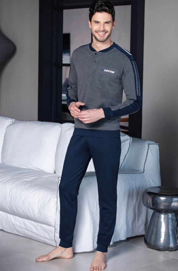 Pigiama caldo cotone Lotto Homewear uomo