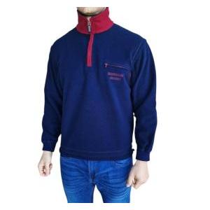 Felpa in pile mezza zip  uomo