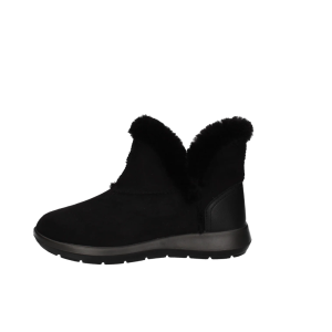 Stivaletti con pelliccia neri  donna