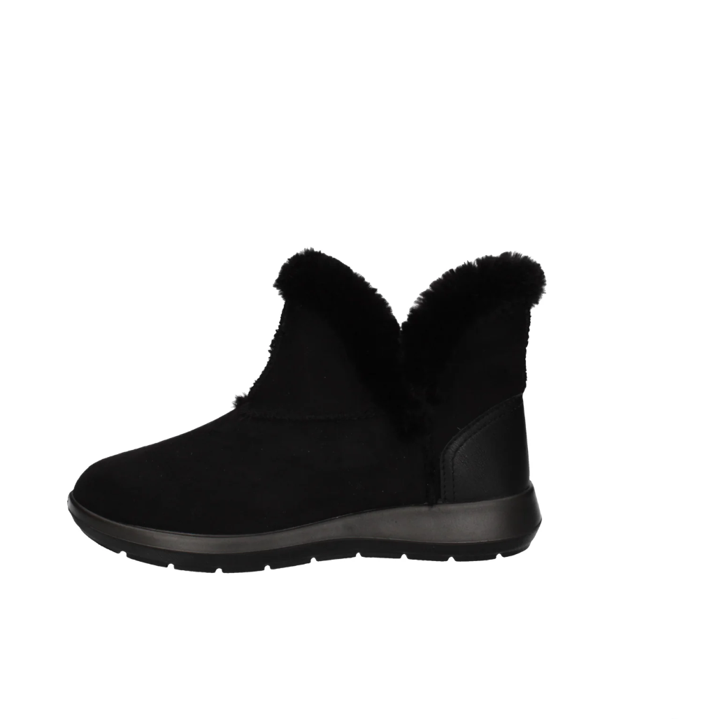 Stivaletti con pelliccia neri Inblu donna