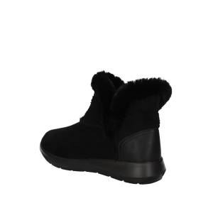 Stivaletti con pelliccia neri  donna