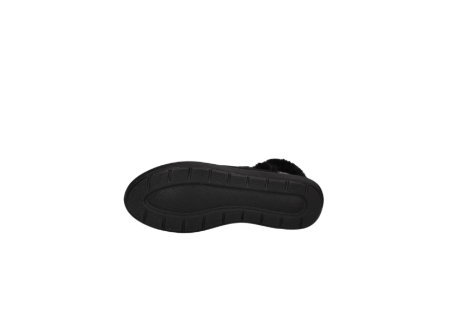 Stivaletti con pelliccia neri Inblu donna