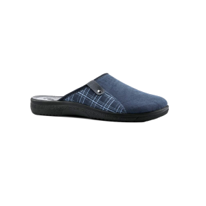 Pantofole uomo inserto tartan