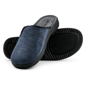 Pantofole uomo inserto tartan