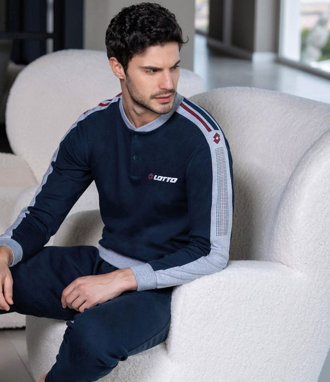 Pigiama caldo cotone Lotto Homewear uomo