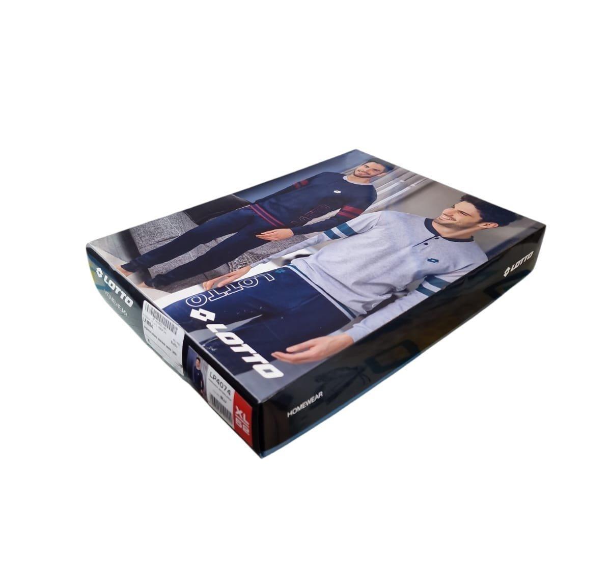 Pigiama caldo cotone uomo Lotto Blu