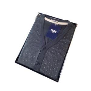 Pigiama aperto in cotone interlock uomo  grigio