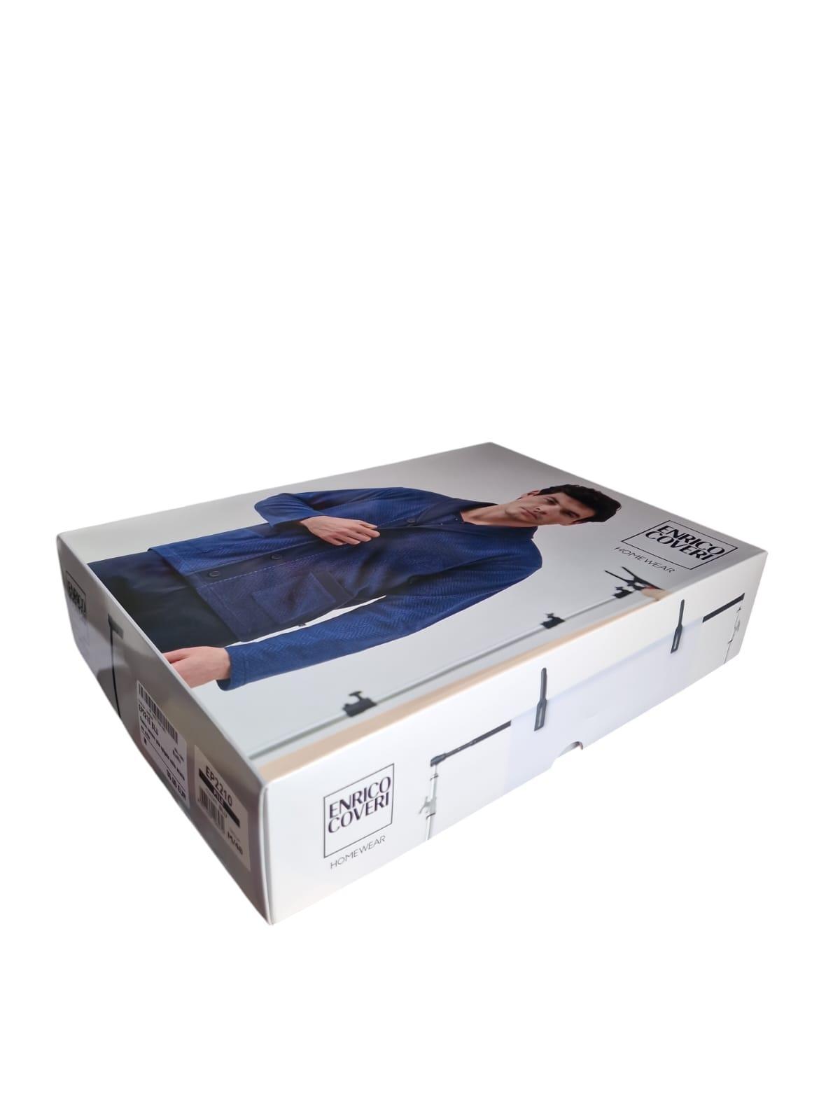 Giacca in pile da camera da uomo Enrico Coveri grigio