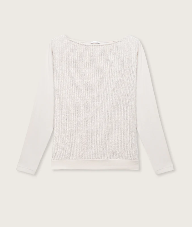 Maglia scollo a barca da donna Jadea