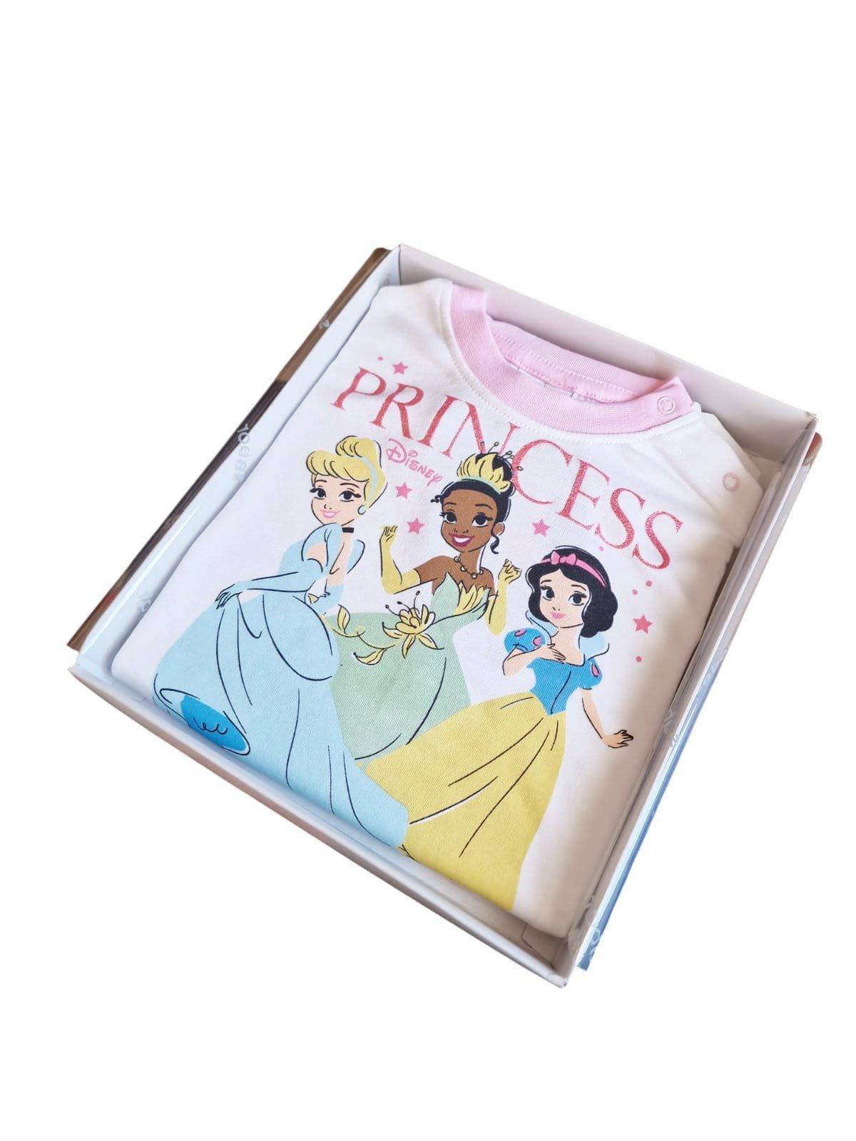 Pigiama in cotone felpato da bambina Principesse Disney