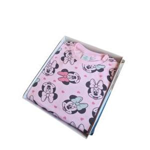 Pigiama in cotone felpato da bambina minnie