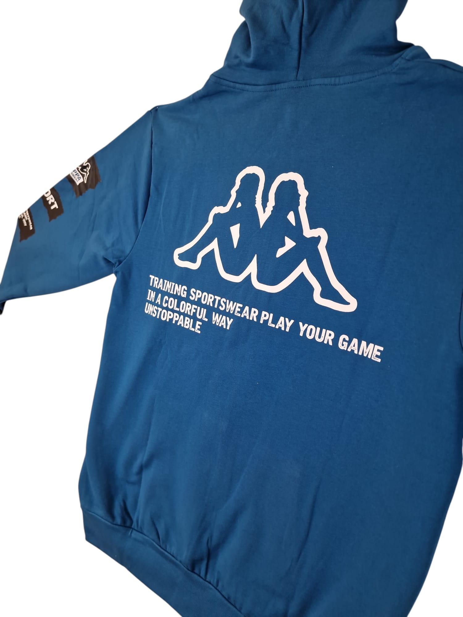 Completo tuta bambini ragazzi in cotone felpato Kappa