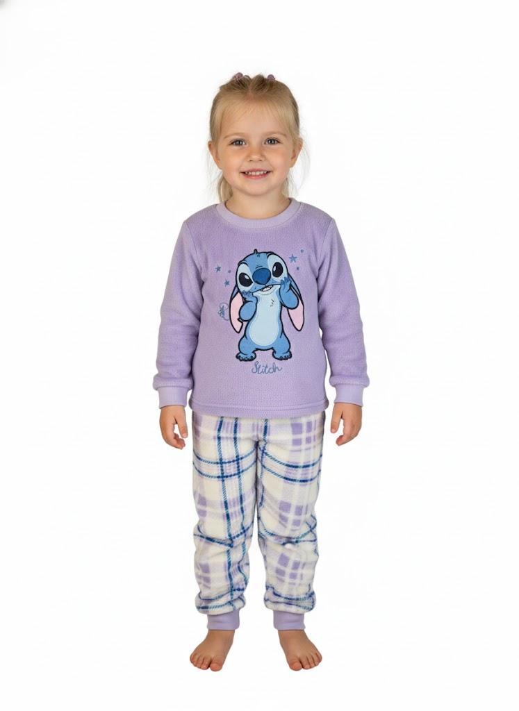 Pigiama in pile e calzini antiscivolo da bambina Stitch
