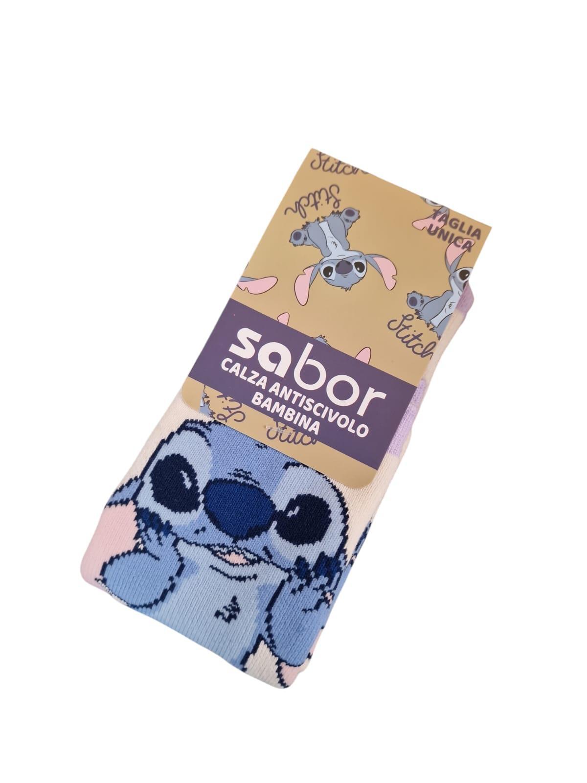 Pigiama in pile e calzini antiscivolo da bambina Stitch