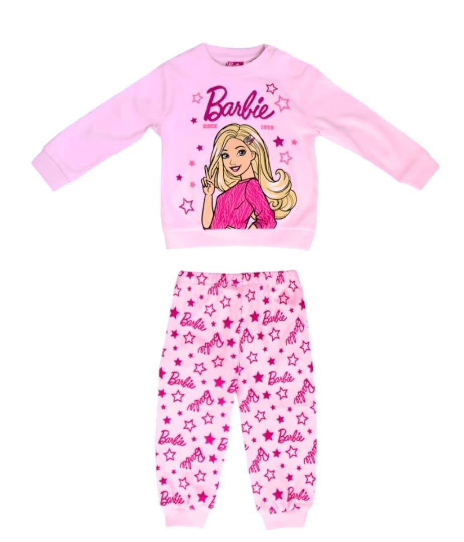 Pigiama caldo cotone bambina Barbie