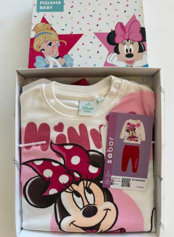 Pigiama caldo cotone bambina Minnie