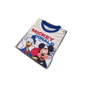 Pigiama bambino in cotone felpato mickey donald