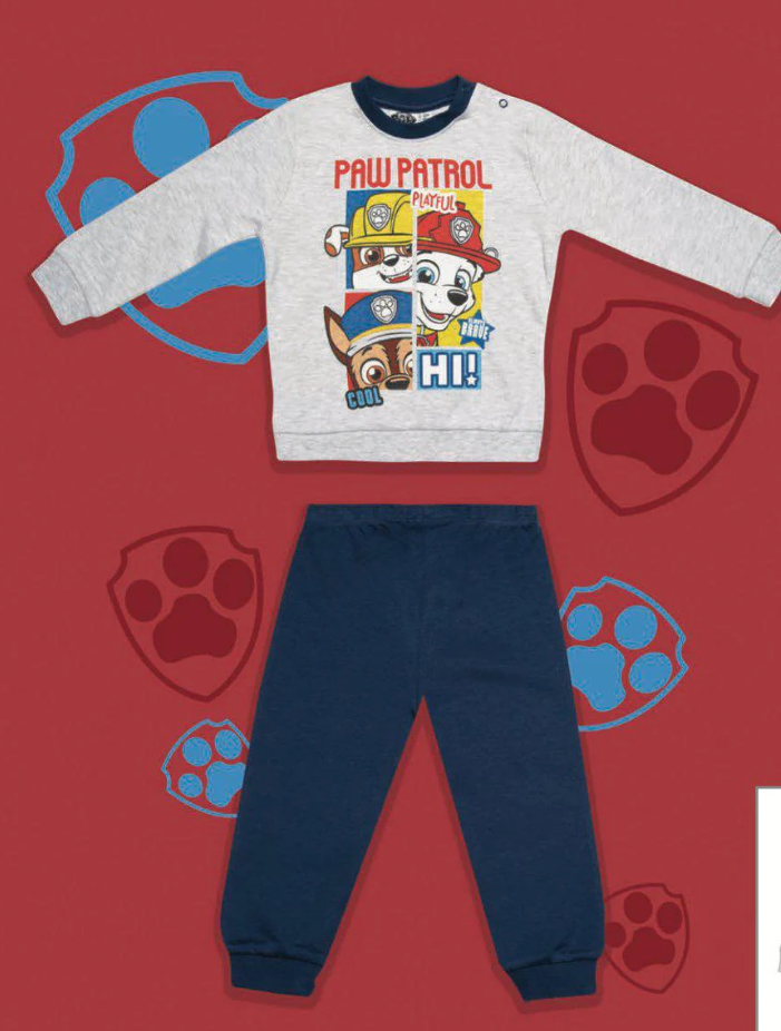 Pigiama caldo cotone bambino Paw Patrol