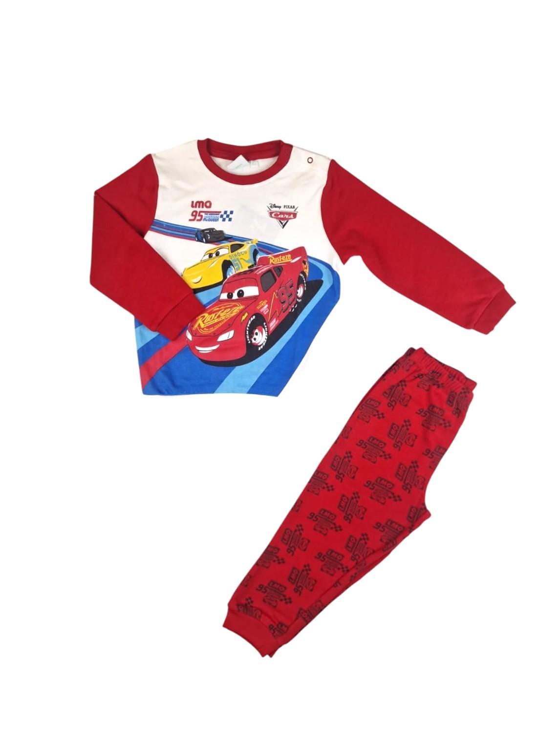 Pigiama bambino in cotone felpato Cars