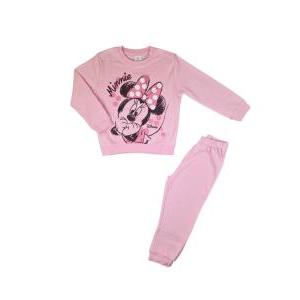 Pigiama bambina in cotone felpato minnie