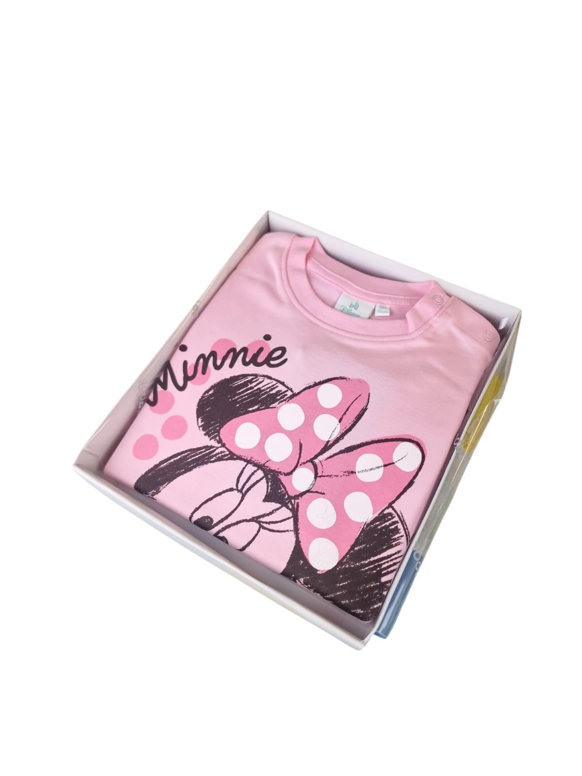 Pigiama bambina in cotone felpato Minnie