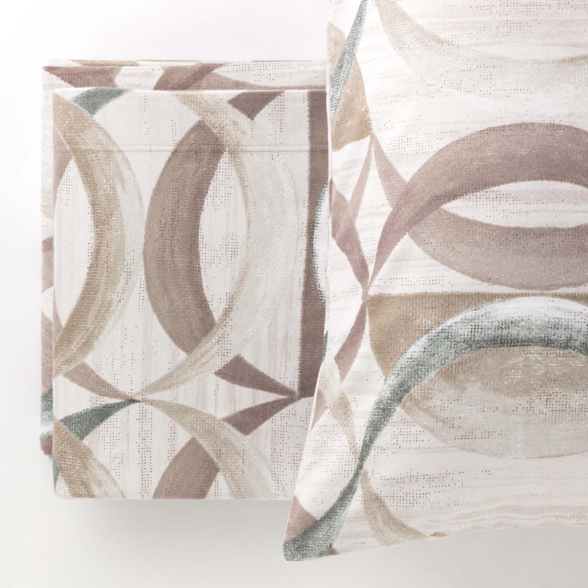 riviera robert completo lenzuola flanella 2p  beige - foto 1