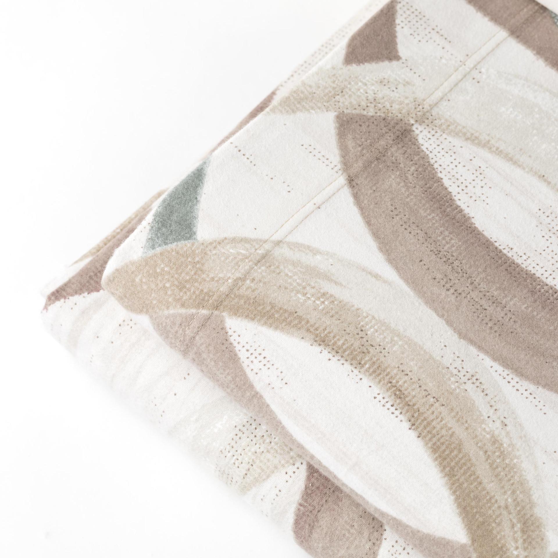 riviera robert completo lenzuola flanella 2p  beige - foto 3