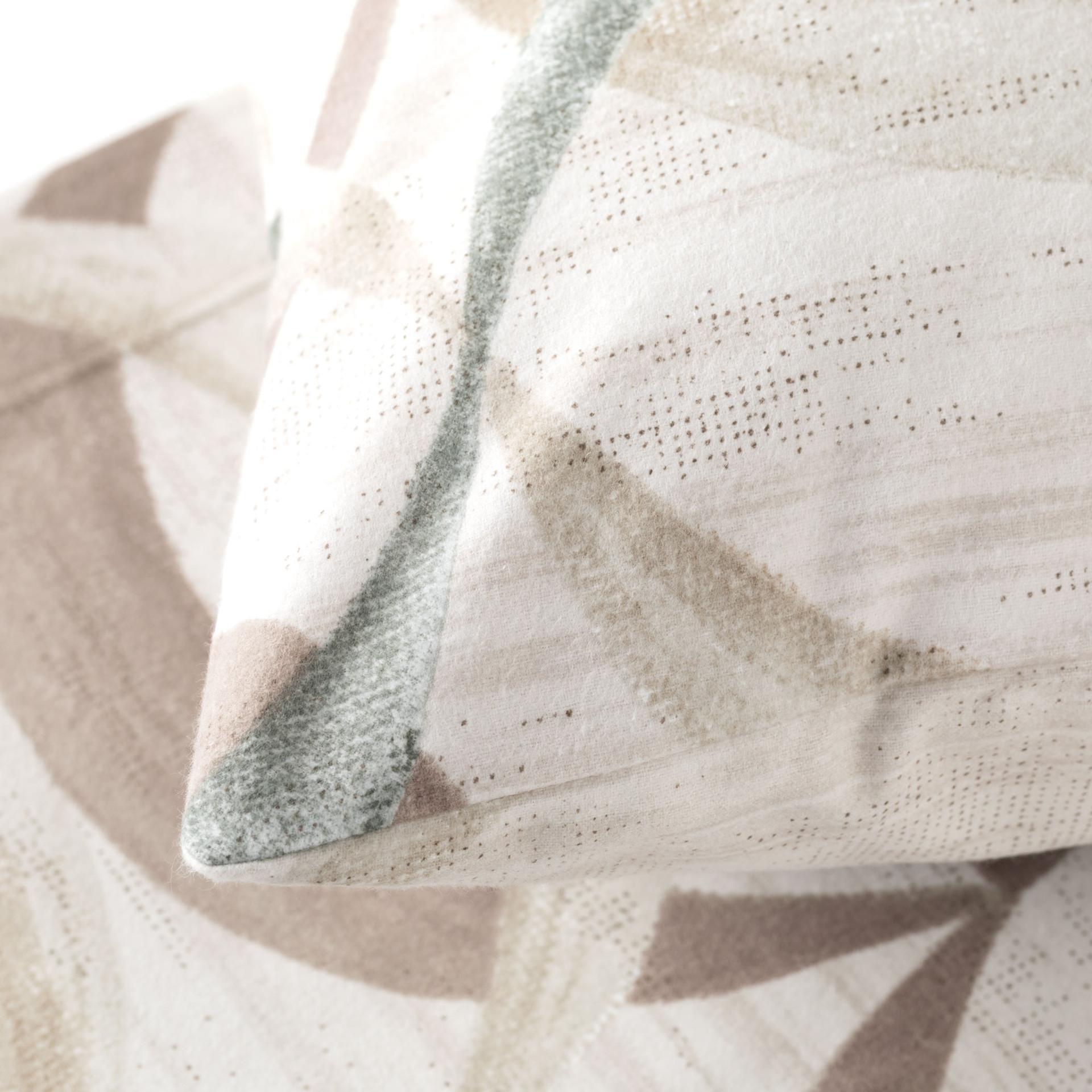 riviera robert completo lenzuola flanella 2p  beige - foto 4