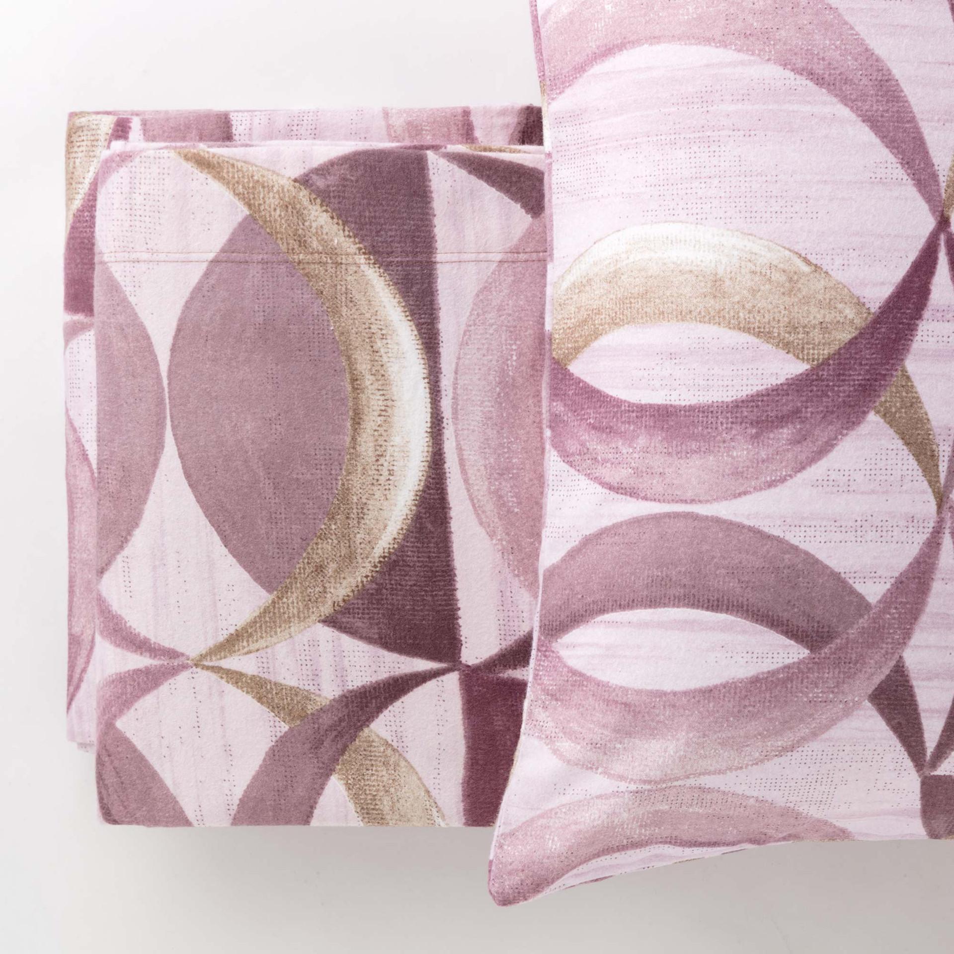 riviera robert completo lenzuola flanella 2p rosa - foto 1