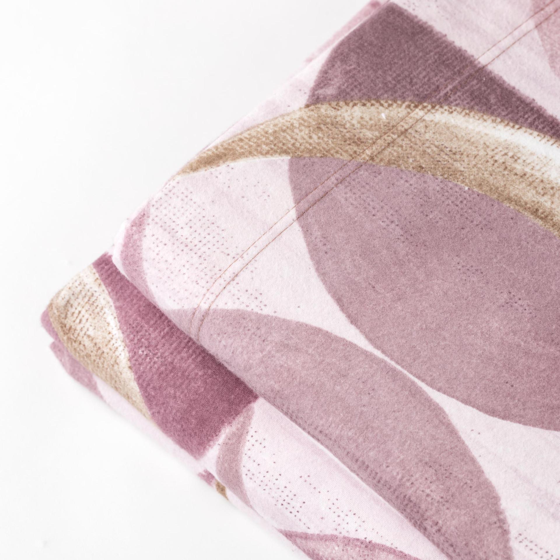 riviera robert completo lenzuola flanella 2p rosa - foto 2