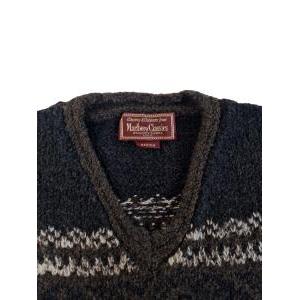 Maglione misto lana scollo v da uomo