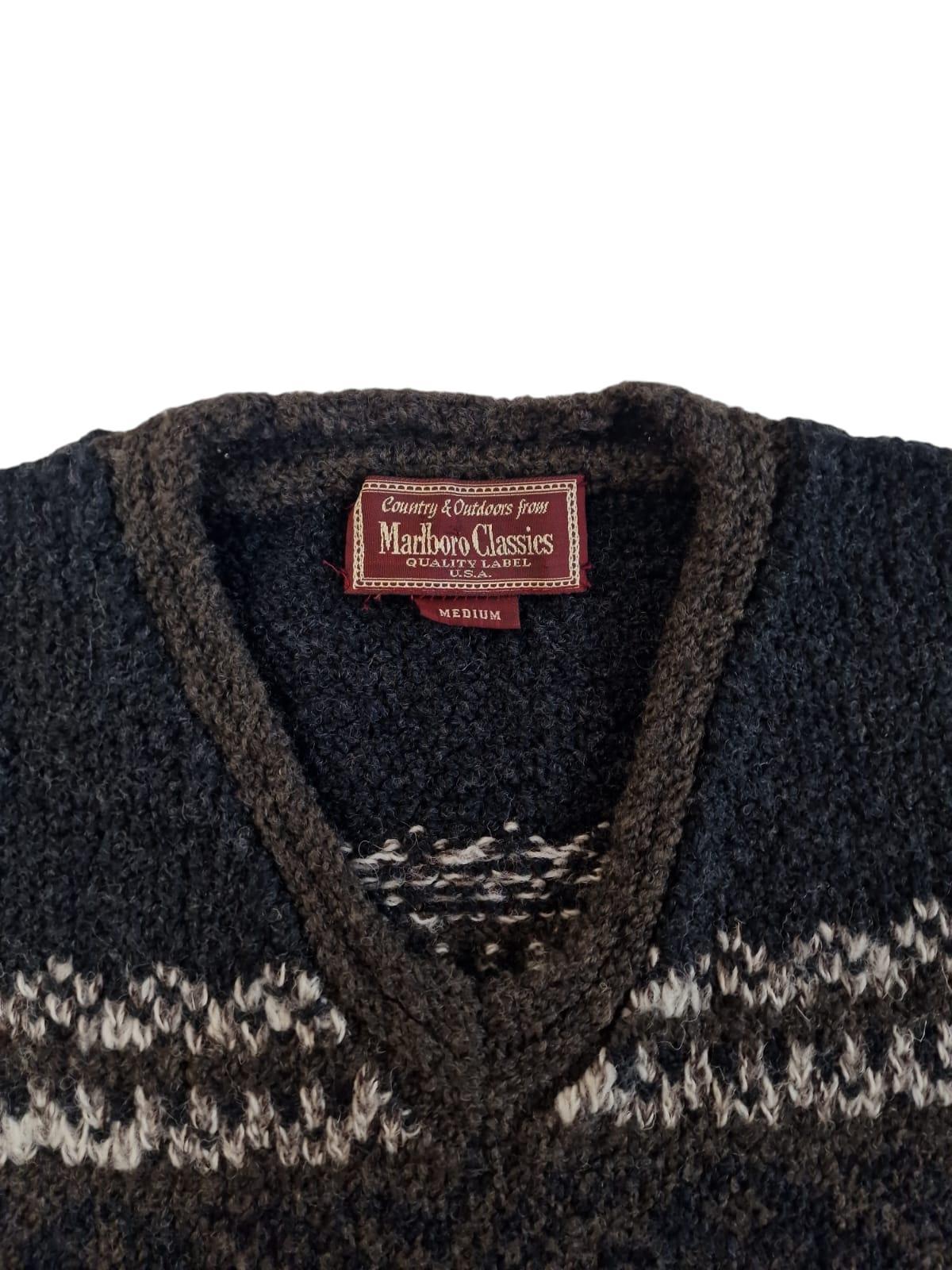 Maglione misto lana scollo V da uomo Marlboro Classics