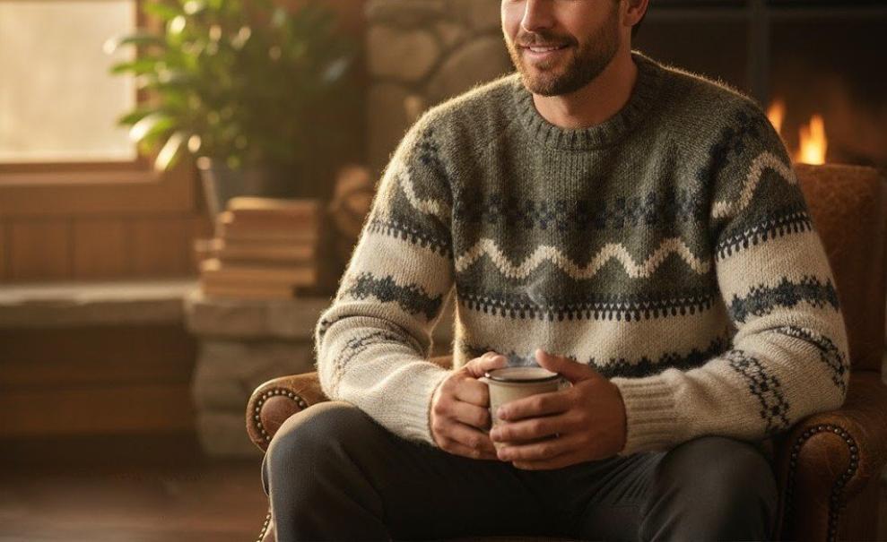 Maglione misto lana da uomo Marlboro Classics