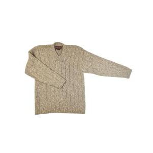 Maglione misto lana scollo v da uomo