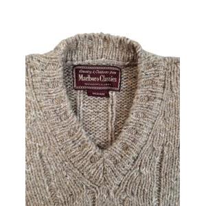 Maglione misto lana scollo v da uomo