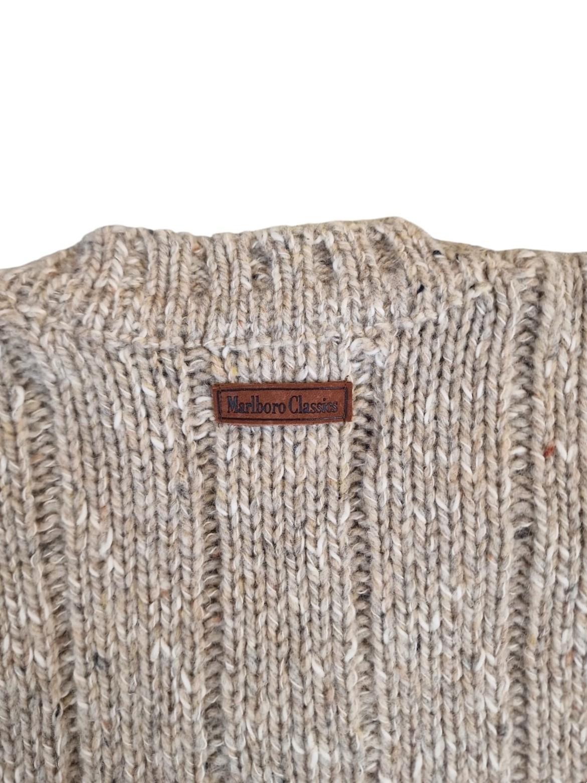 Maglione misto lana scollo V da uomo Marlboro Classics