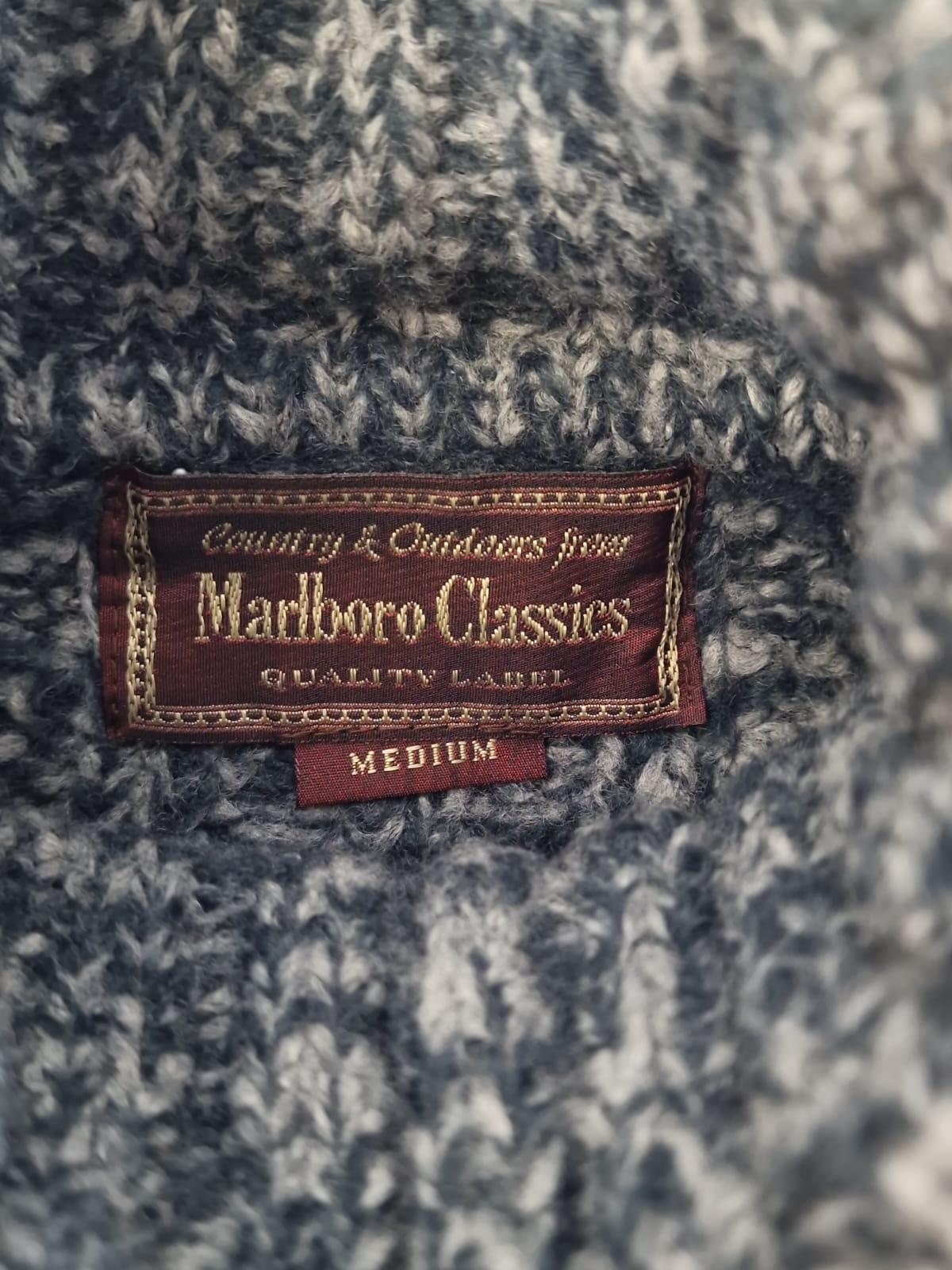 Maglione dolcevita uomo Marlboro Classics lana grossa vintage